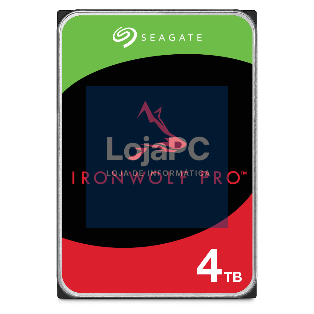 SEAGATE NAS HDD 4TB IronWolf 5400rpm 6Gb/s SATA 256MB cache 3.5inch 24x7 CMR for NAS and RAID rackmount BLK Retail SinglePack