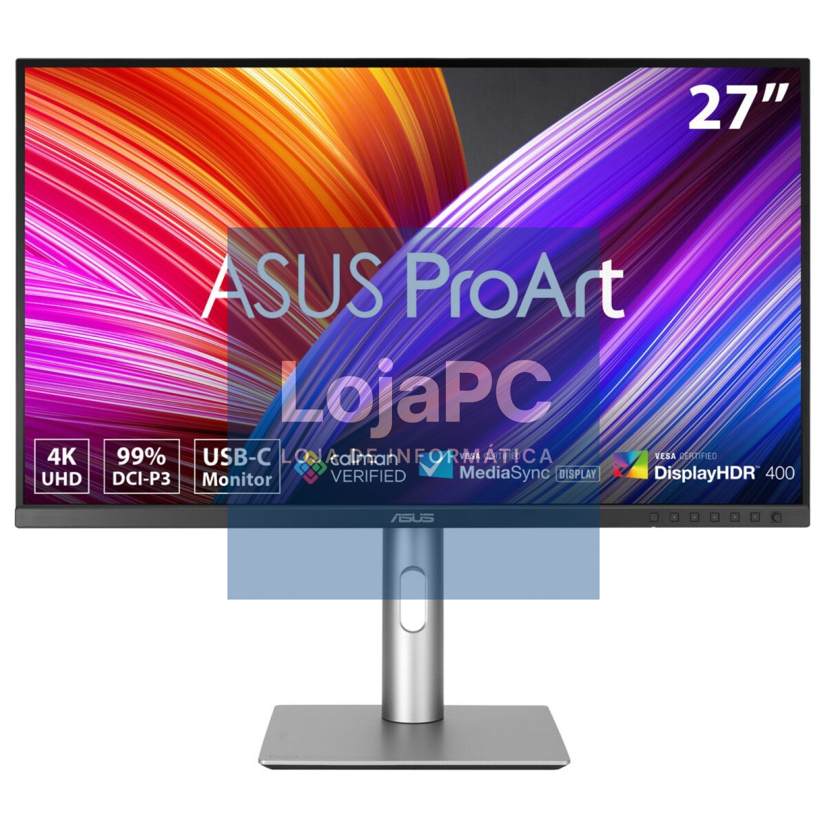 ASUS ProArt PA279CRV 27inch 4K UHD Monitor 16:9 IPS 3840x2160 ergonomic DisplayHDR 400 96W Speaker USB-C USB-Hub DP HDMI