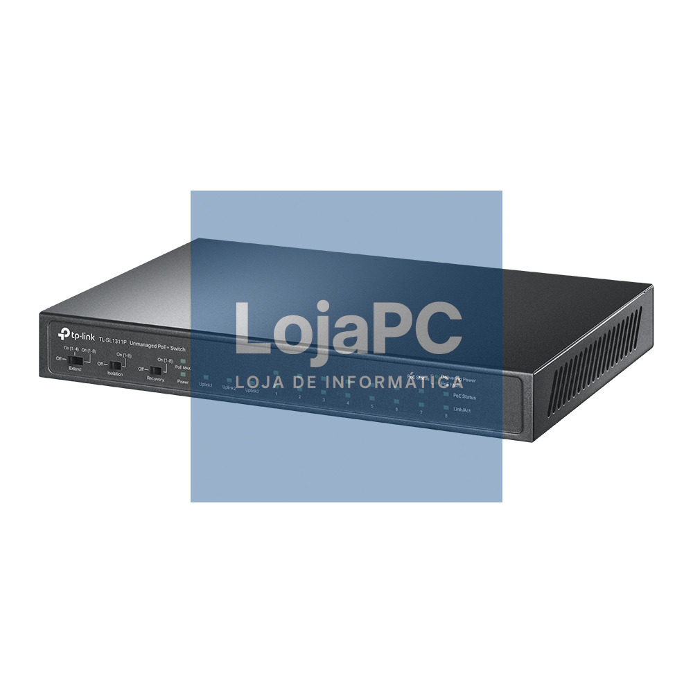 TP-LINK 8-Port 10/100Mbps + 3-Port Gigabit Desktop Switch with 8-Port PoE+