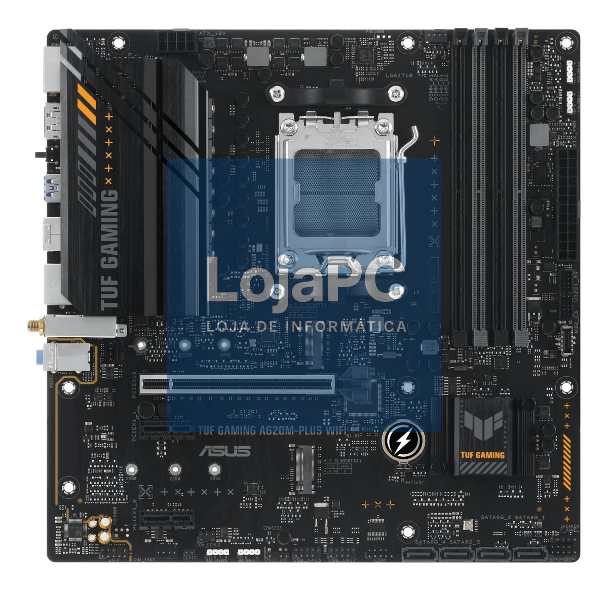 ASUS TUF GAMING A620M-PLUS WIFI AM5 MB 4xDDR5 4xSATA 2xM.2