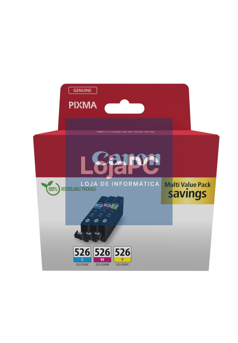 CANON CLI-526 Ink Cartridge C/M/Y Pack SEC