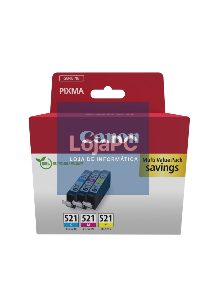 CANON CLI-521 Ink Cartridge Multipack cmy BLISTER
