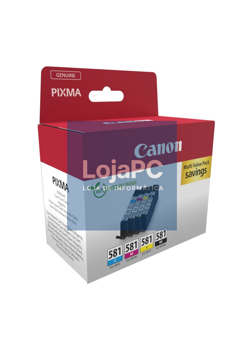 CANON CLI-581 Ink Cartridge C/M/Y/BK MULTI BL