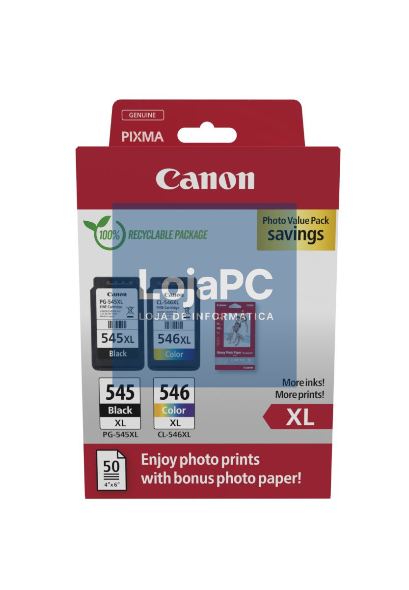 CANON PG-545XL/CL-546XL Ink Cartridge PHOTO VALUE BL
