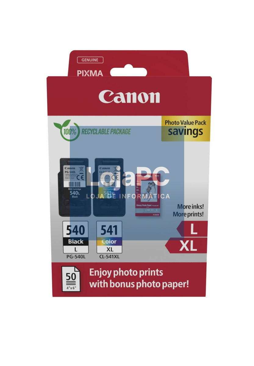 CANON PHOTO PACK PG-540L/CL-541XL Ink Cartridge