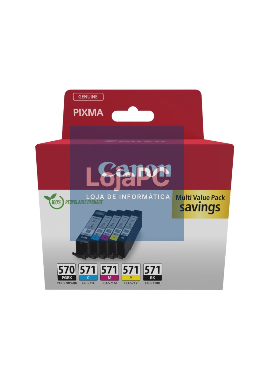 CANON PGI-570/CLI-571 Ink Cartridge PGBK/C/M/Y/BK