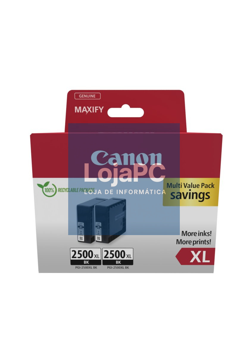 CANON PGI-2500XL Ink Cartridge BK TWIN