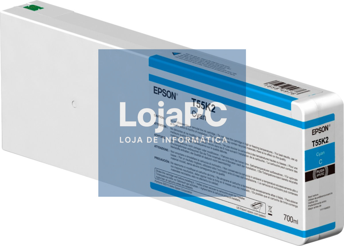 EPSON Singlepack Cyan T55K200 UltraChrome HDX/HD 700ml