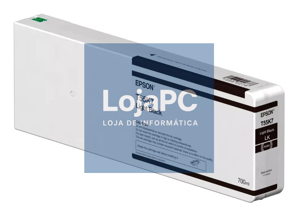 EPSON Singlepack Light Black T55K700 UltraChrome HDX/HD
