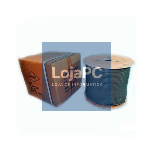 PEPEGREEN CAT6 305M BLACK CABLE REEL