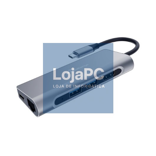 HUB MEDIARANGE USB-C 7EN1