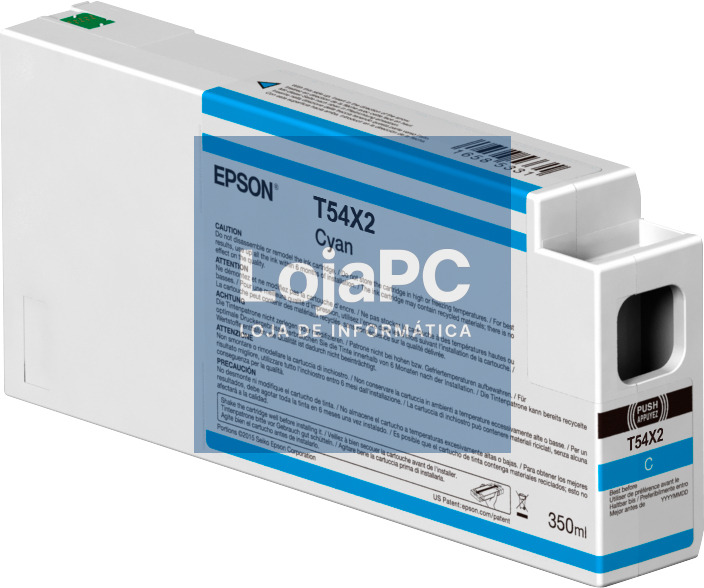 EPSON Singlepack Cyan T54X200 UltraChrome HDX/HD 350ml