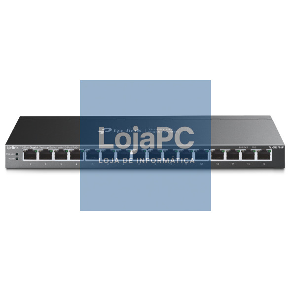 TP-LINK 16Port Gigabit Desktop Switch with 16Port PoE+ 16x Gigabit PoE+ Ports 802.3at/af 120W PoE Power Desktop Steel Case