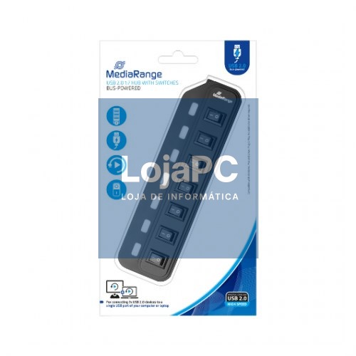 HUB MEDIARANGE USB 2.0 7XUSB 2.0