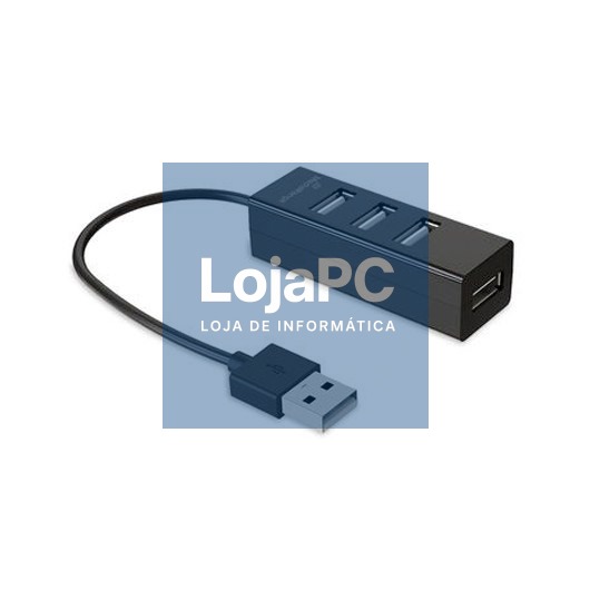 4-PORT HUB 2.0 MEDIARANGE MRCS502 BLACK