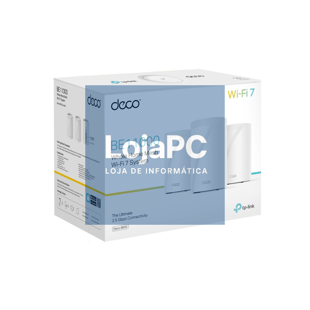 TP-LINK BE9300 Whole Home Mesh Wi-Fi 7 System Tri-Band 574Mbps at 2.4GHz + 2880Mbps at 5GHz + 5760Mbps at 6GHz Internal Antenna