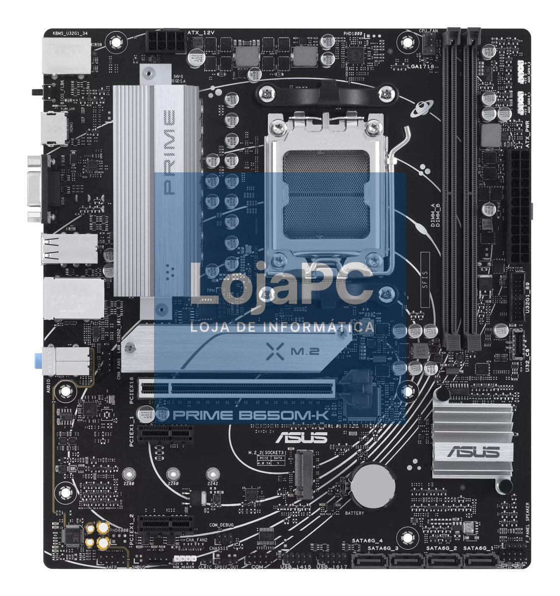 ASUS PRIME B650M-K AM5 4xDDR5 mATX MB 4xSATA 2xM.2