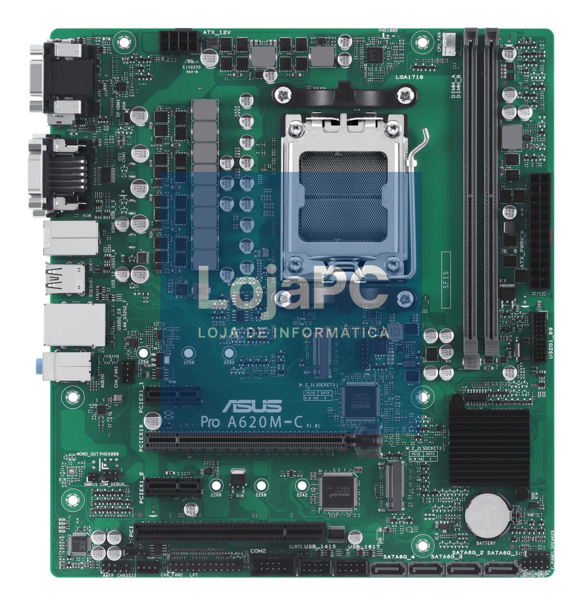 ASUS PRO A620M-C-CSM AM5 2xDDR5 mATX MB 4xSATA 2xM.2
