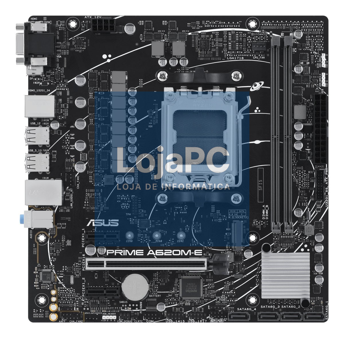 ASUS PRIME A620M-E-CSM AM5 2xDDR5 mATX MB 4xSATA 1xM.2