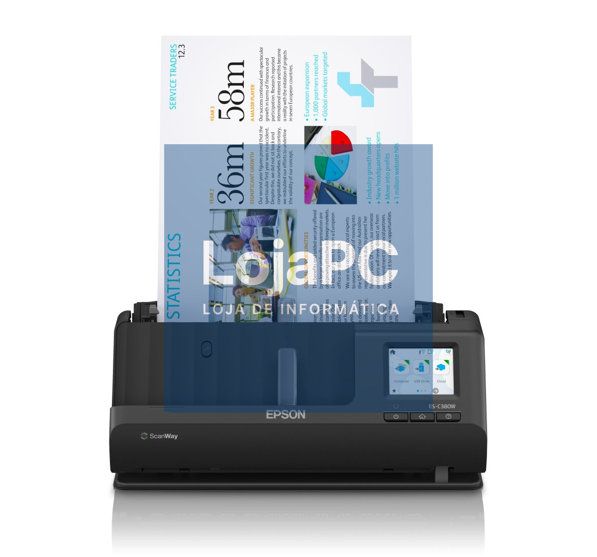 EPSON WorkForce ES-C380W Scanner 30ppm