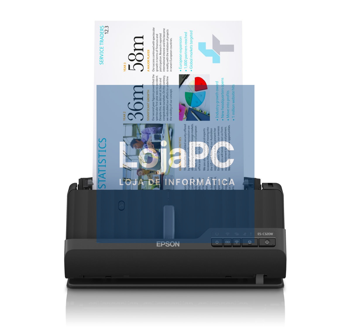 EPSON WorkForce ES-C320W Scanner 30ppm