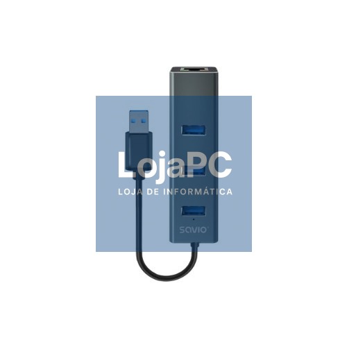 USB-A AND RJ-45 HUB SAVIO AK-58