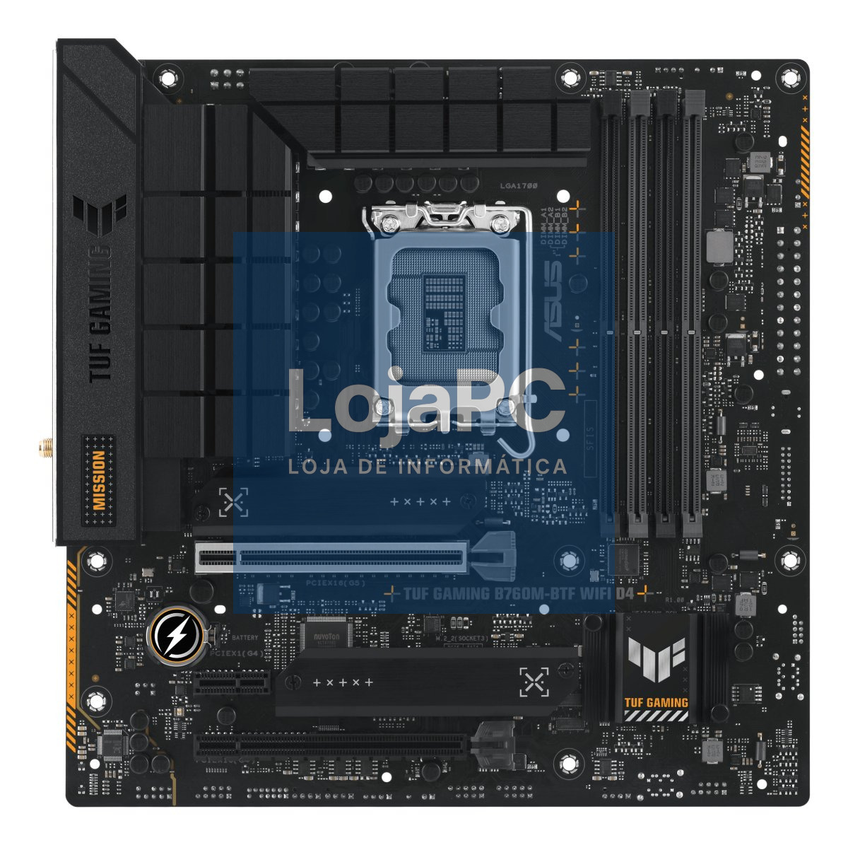 ASUS TUF GAMING B760M-BTF WIFI D4 LGA1700 microATX 4DDR4 1xHDMI 1xDP 4xSATA 3xM.2