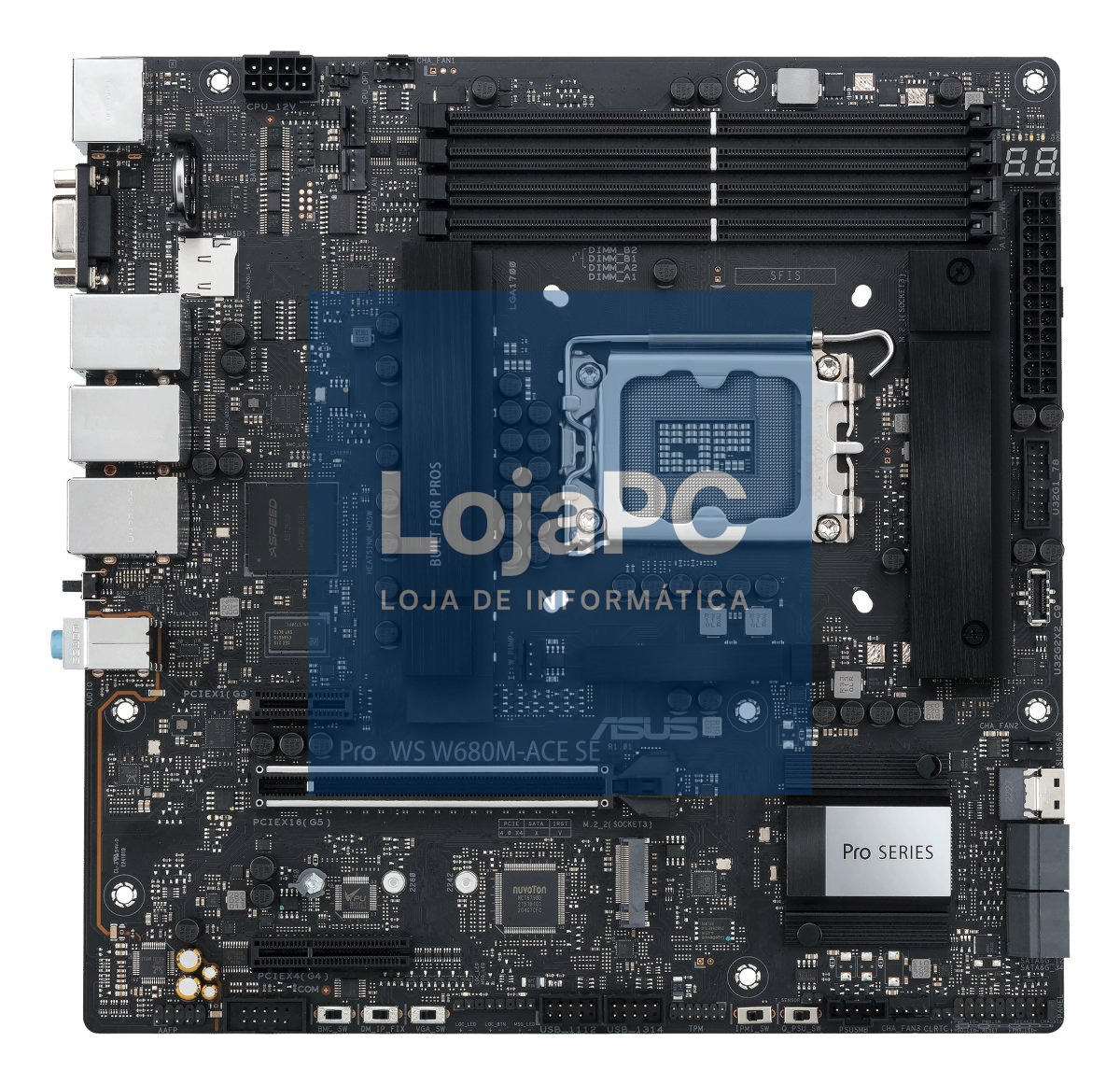 ASUS PRO WS W680M-ACE SE LGA1700 microATX 4DDR5 1xHDMI 1xDP 1xD-Sub 8xSATA 2xM.2