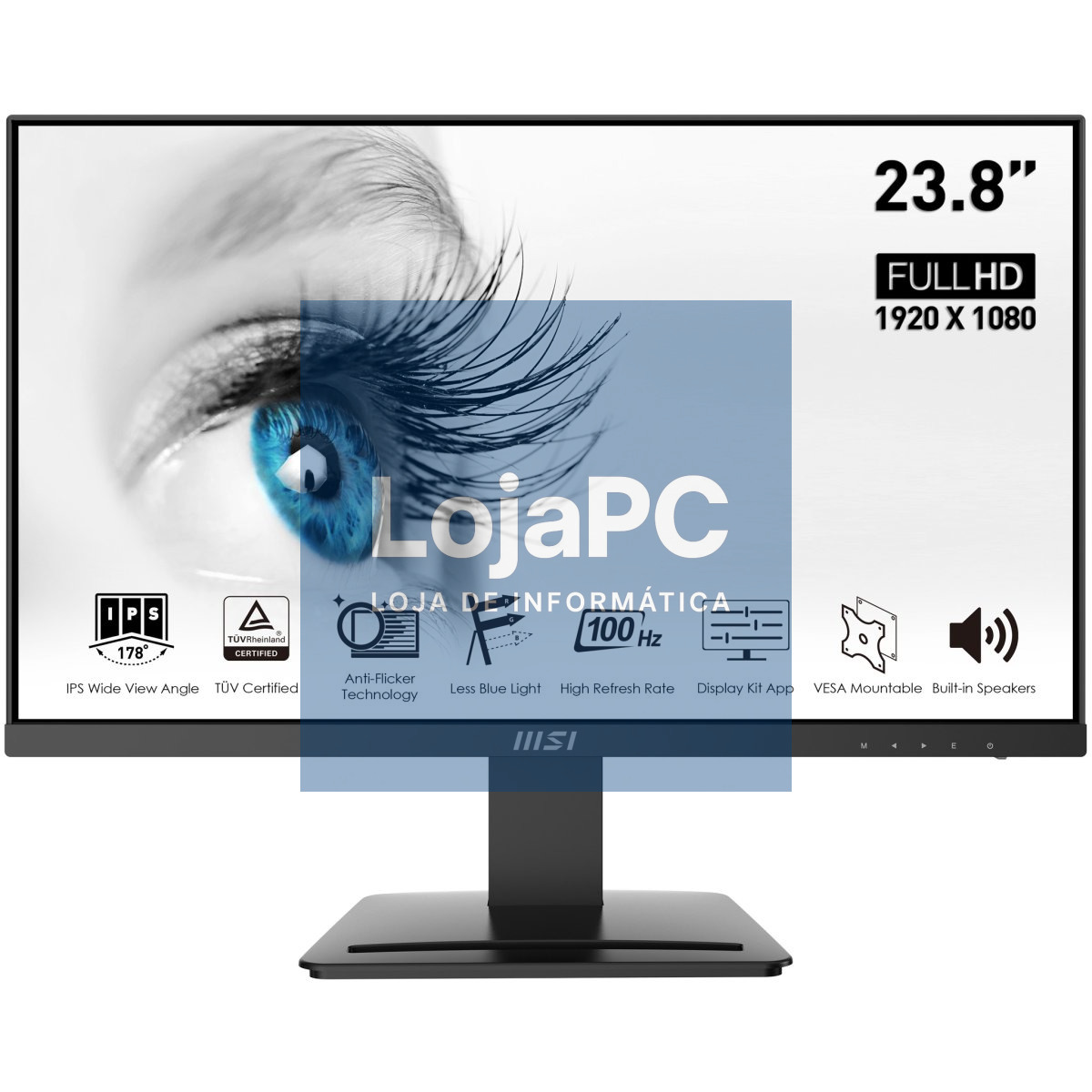 MSI PRO MP243X 23.8inch IPS 1920x1080 FHD 1xHDMI 1.4 1xDP 1.2a