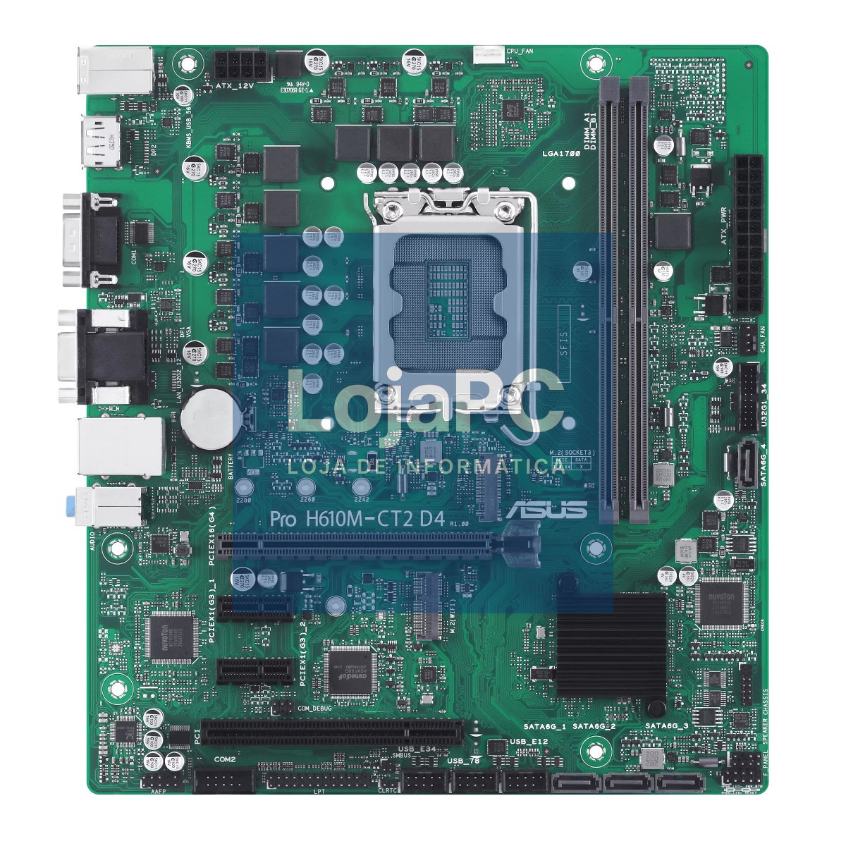 ASUS PRO H610M-CT2 D4-CSM LGA1700 2DDR4 microATX 4xSATA MB 1xD-Sub 1xM.2 1xPCIe 4.0
