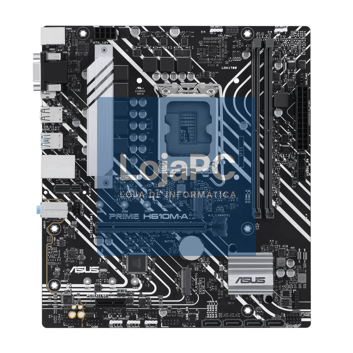 ASUS PRIME H610M-A-CSM LGA1700 2DDR5 microATX 4xSATA MB 1xHDMI 1xDP 1xD-Sub 2xM.2