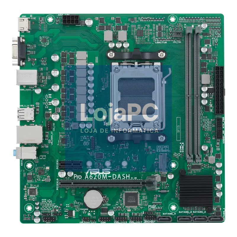 ASUS PRO A620M-DASH-CSM AM5 2DDR4 microATX 4xSATA MB 1xHDMI 1xD-Sub 1xM.2