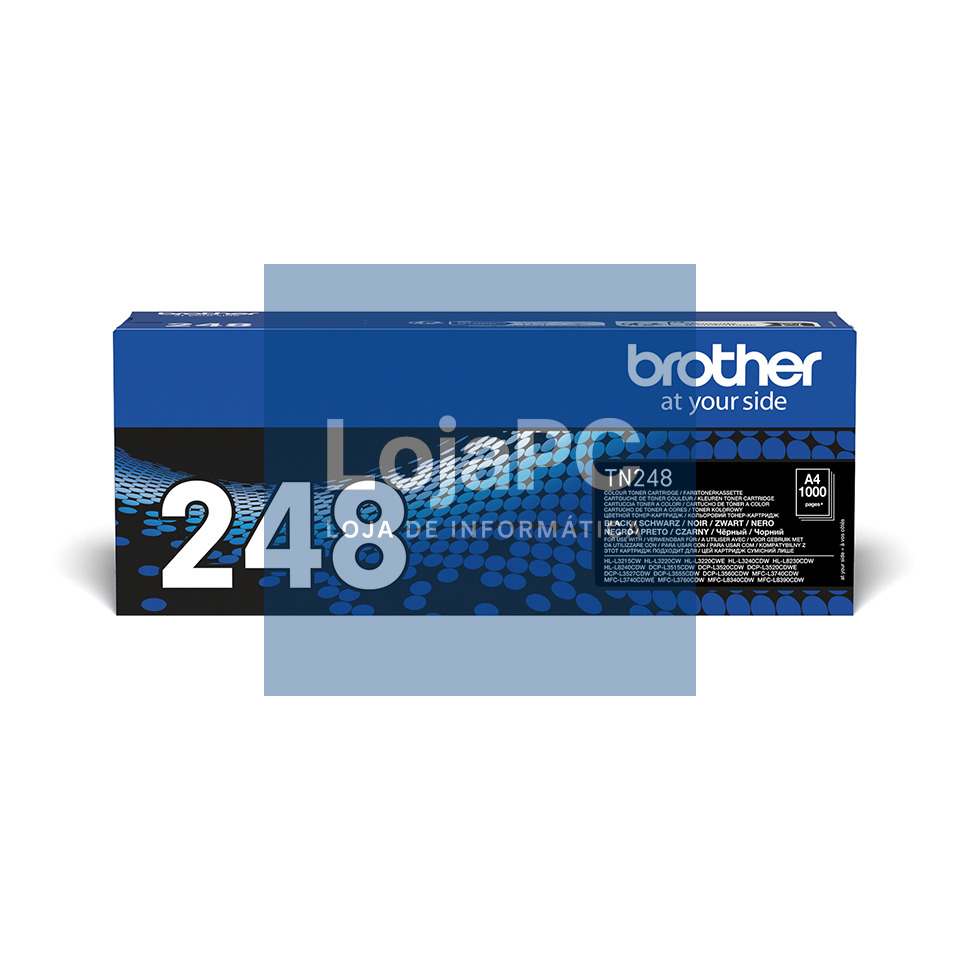 BROTHER TN248BK Black Toner Cartridge ISO Yield 1.000 pages