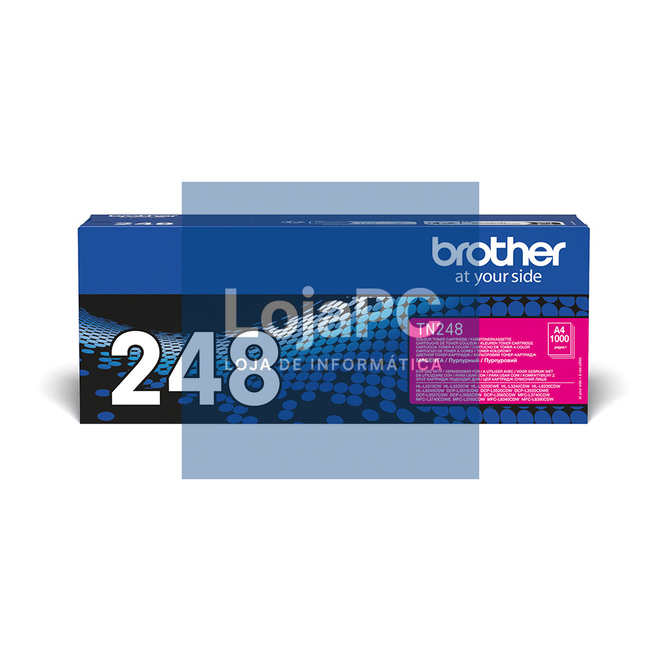 BROTHER TN248M Magenta Toner Cartridge ISO Yield 1.000 pages