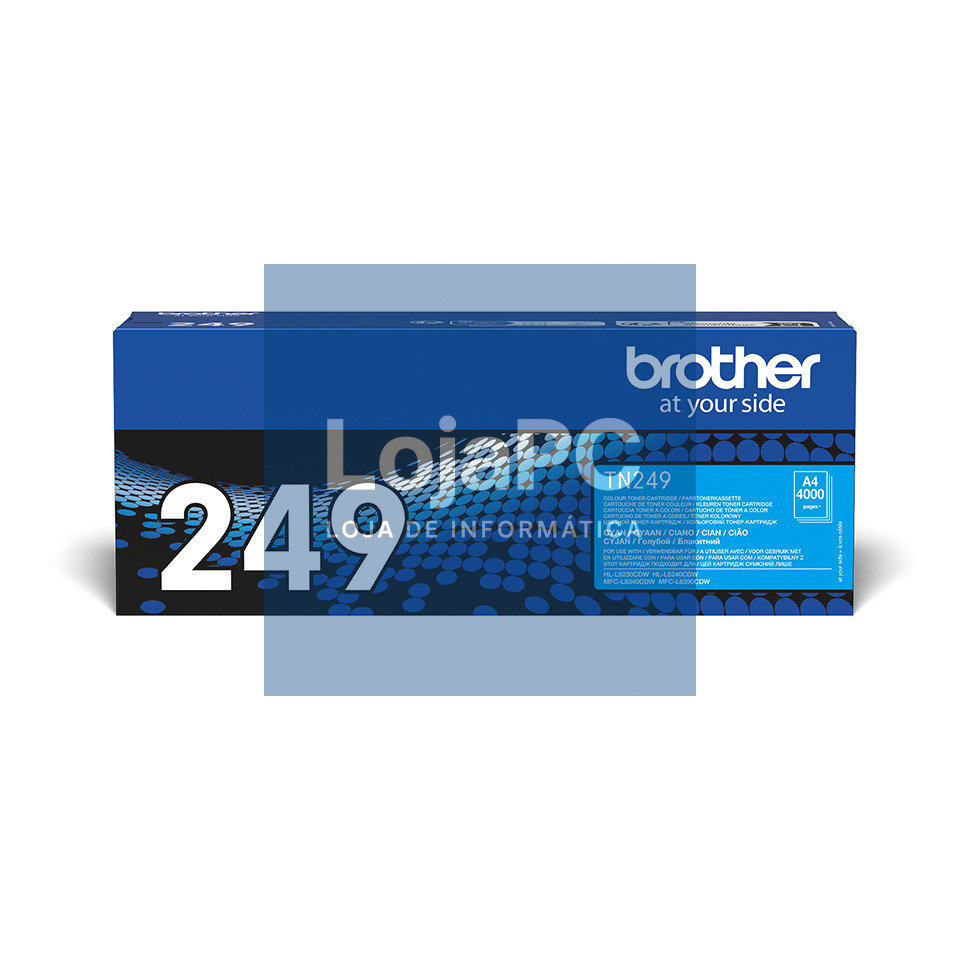 BROTHER TN-249C Cyan Toner Cartridge Prints 4.000 pages
