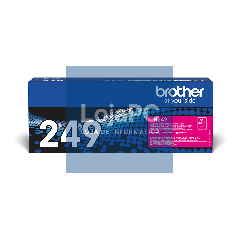 BROTHER TN-249M Magenta Toner Cartridge Prints 4.000 pages