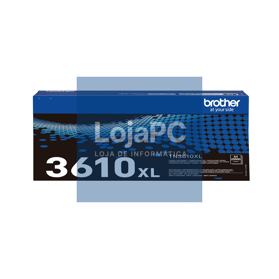 BROTHER TN-3610XL Ultra High Yield Black Toner Cartridge Prints 25.000 pages