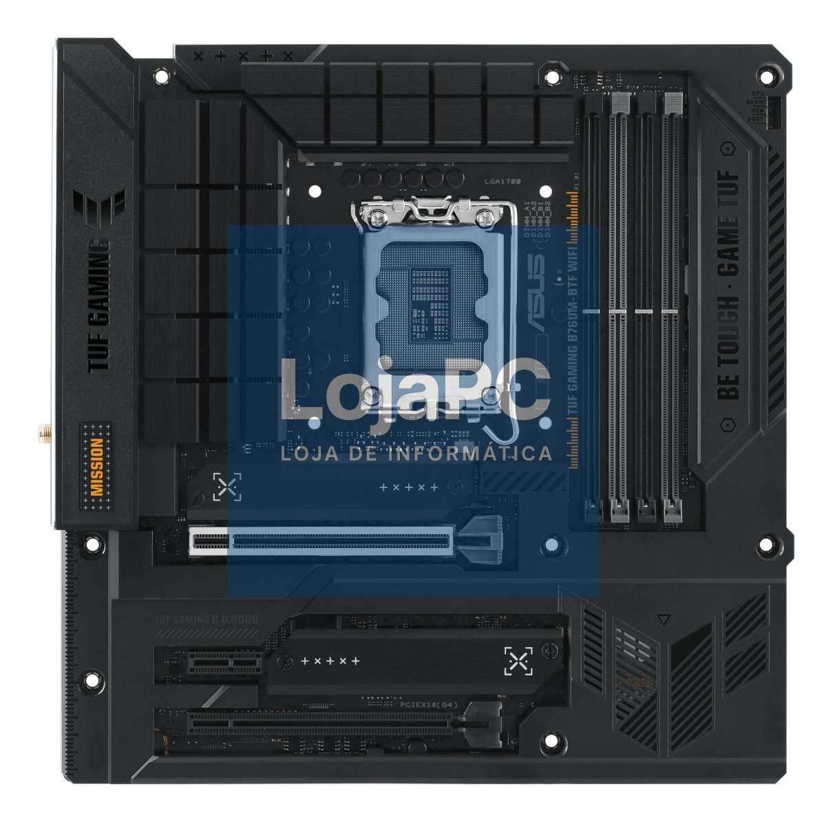ASUS TUF GAMING B760M-BTF WIFI LGA 1700 4DDR5 microATX 4xSATA MB 1xHDMI 2.1 1xDP 1.4 3xM.2