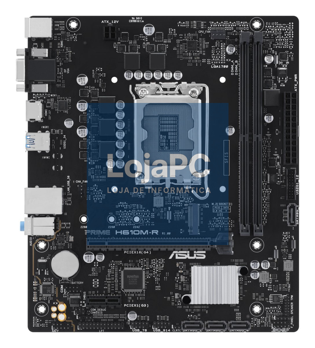 ASUS PRIME H610M-R-SI LGA 1700 2DDR5 microATX 4xSATA MB 1xHDMI 2.1 1xDP 1.4 1xD-Sub 1xM.2