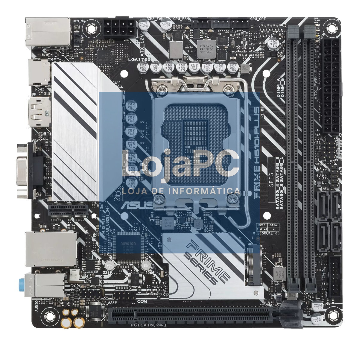 ASUS PRIME H610I-PLUS-CSM Intel LGA 1700 2DDR5 miniATX 4xSATA MB 1xHDMI 1xDP 1xD-Sub