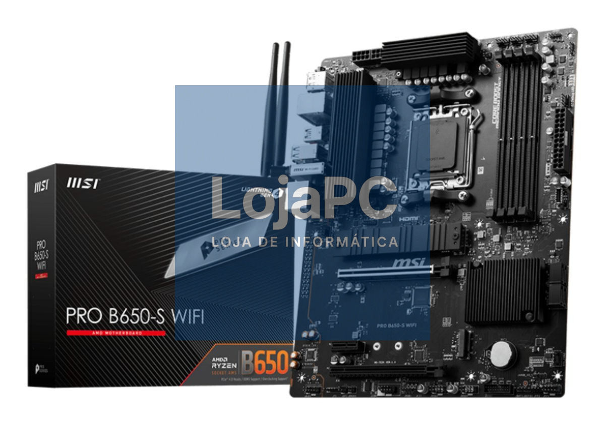 MSI PRO B650-S WIFI AM5 ATX MB 4xDDR5 4xSATA 2xM.2