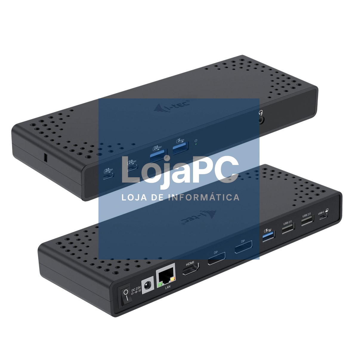 I-TEC USB-C Triple Display DS Gen2 2xDP 1xHDMI 1xGLAN 1xUSB 3.2 Gen2 2xUSB 3.2 Gen1 2xUSB-C Gen2 2xUSB 2.0 1xAudio/Mic PD100W