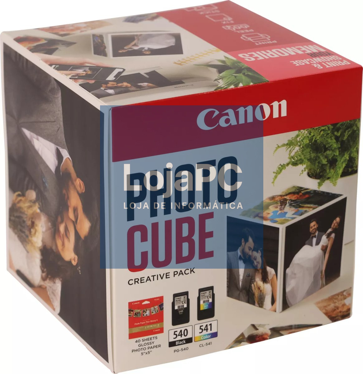 CANON PG-540/CL-541 Ink Cartridge Photo Cube Creative Pack White Pink