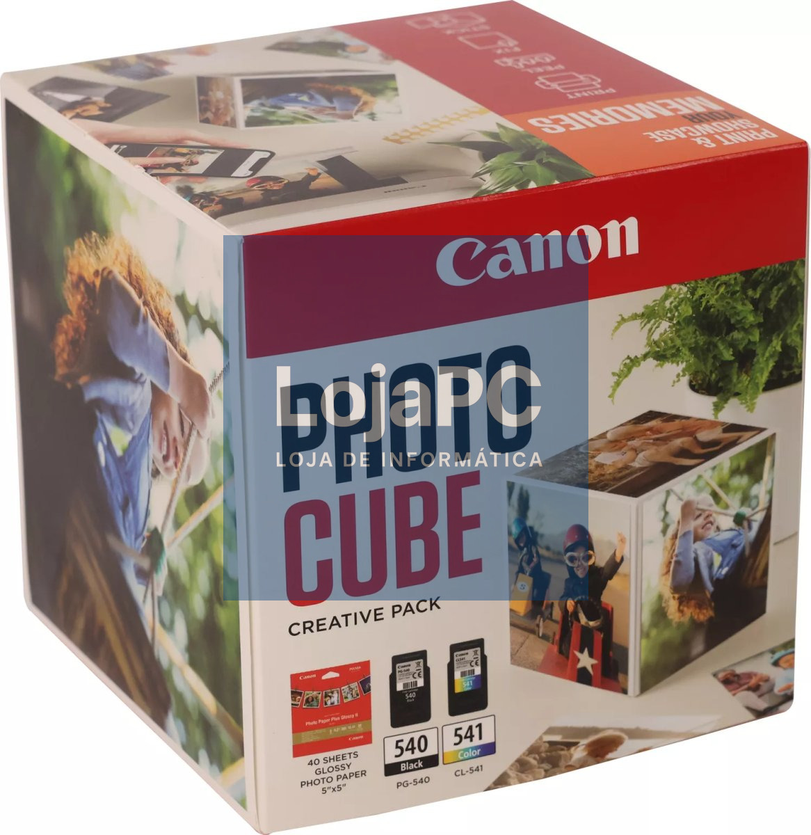 CANON PG-540/CL-541 Ink Cartridge Photo Cube Creative Pack White Orange