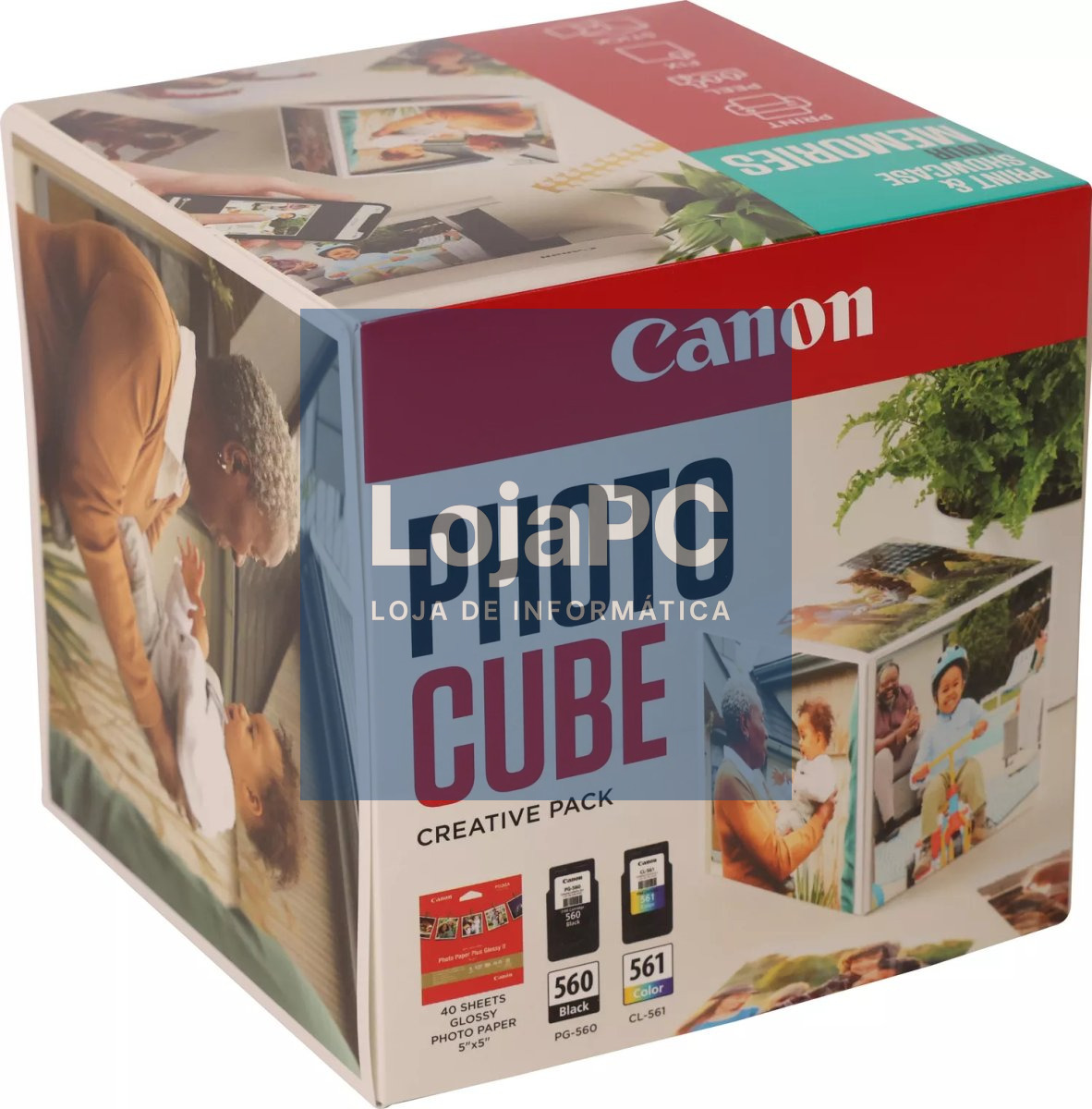CANON PG-560/CL-561 Ink Cartridge Photo Cube Creative Pack White Blue