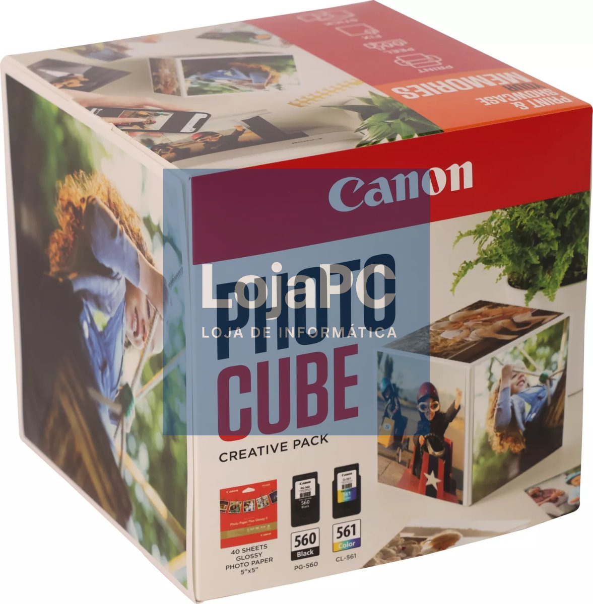 CANON PG-560/CL-561 Ink Cartridge Photo Cube Creative Pack White Orange