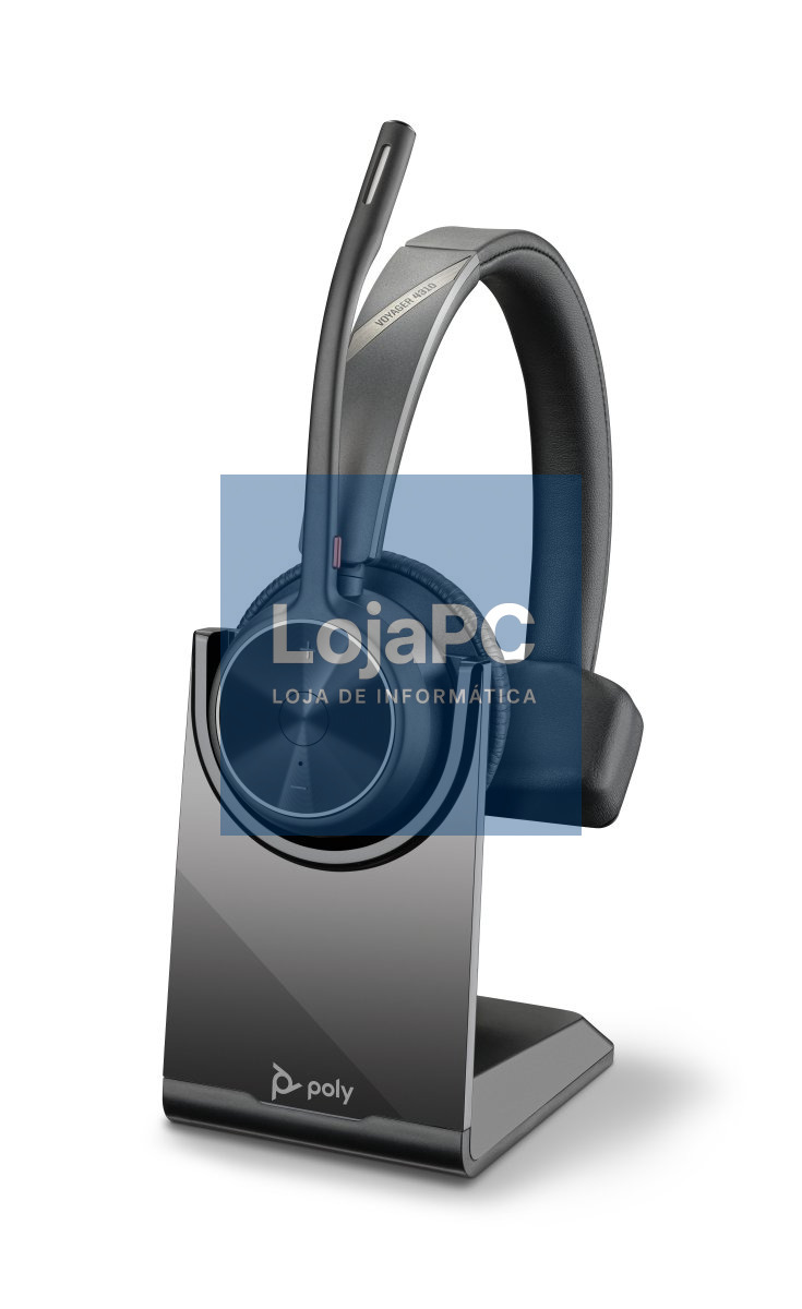 HP Poly Voyager 4310 UC Monaural Headset +BT700 USB-A Adapter +Charging Stand