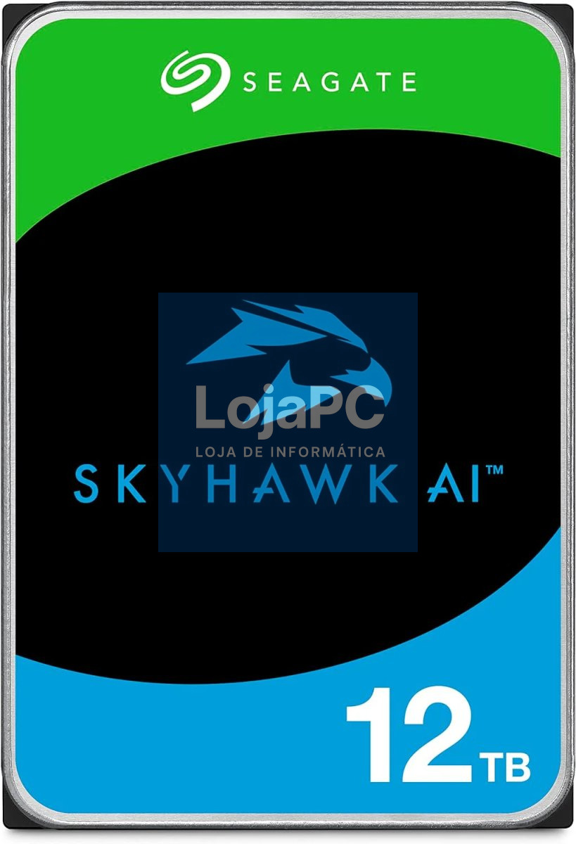 SEAGATE Surveillance Video Optimized AI Skyhawk 12TB HDD SATA 6Gb/s 512MB cache 3.5inch CMR Helium