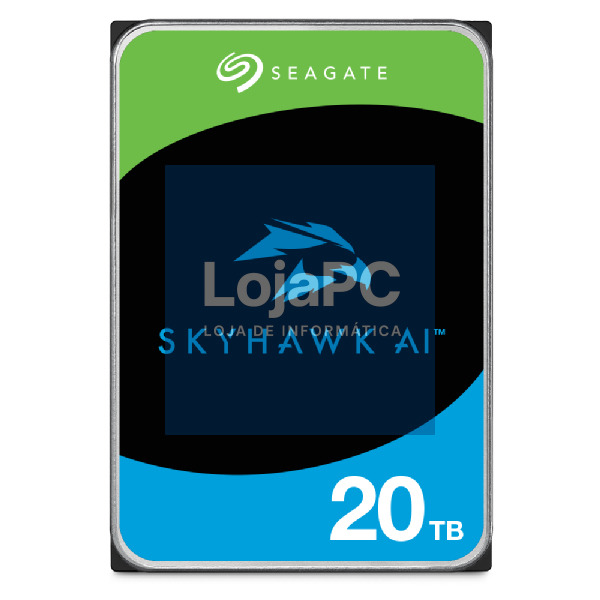 SEAGATE Surveillance Video Optimized AI Skyhawk 20TB HDD SATA 6Gb/s 512MB cache 3.5inch CMR Helium
