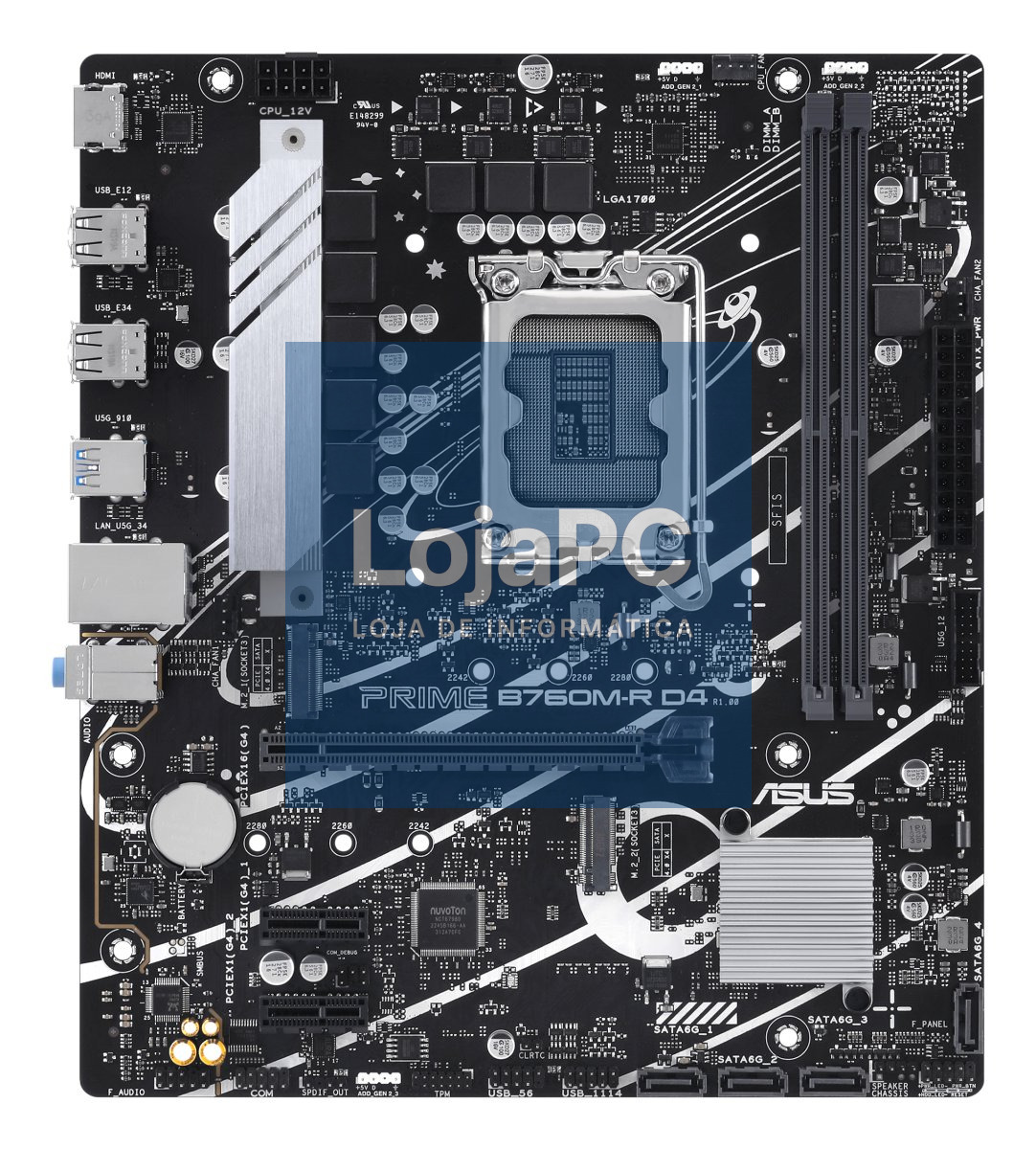 ASUS PRIME B760M-R D4 LGA1700 2xDDR4 4xSATA 2xM.2